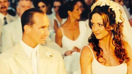 Erik Rubín y Andrea Legarreta se casaron en abril de 2000.