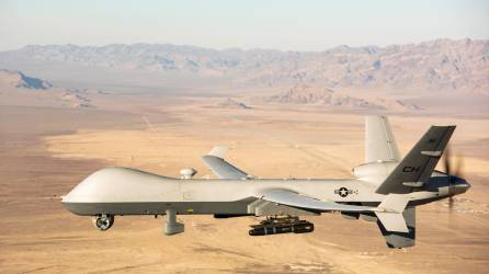 Estados Unidos utiliza el <b>dron</b> MQ-9 Reapers para labores de vigilancia y para ataques.