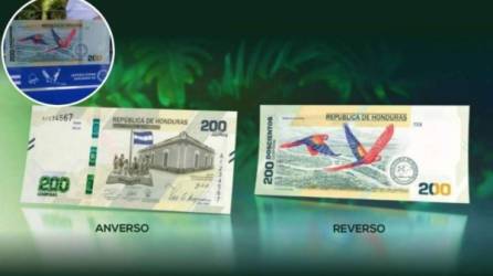 El billete de 200 lempiras fue lanzado el 1 de septiembre en Honduras.