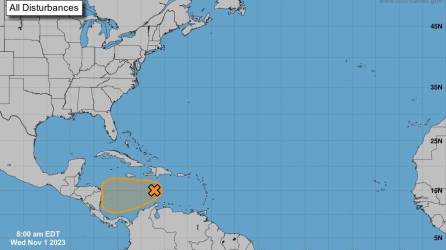 Podría formarse una depresión tropical cerca de Honduras en las próximos horas.