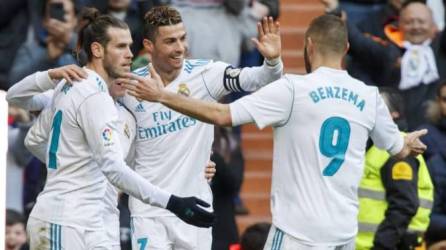 Benzema, Gareth Bale y Cristiano Ronaldo formaron el famoso tridente del Real Madrid.
