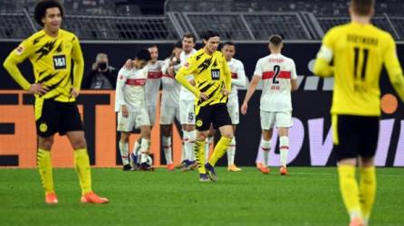 Borussia Dortmund fue goleada por el Stuttgart en la Bundesliga. Foto AFP