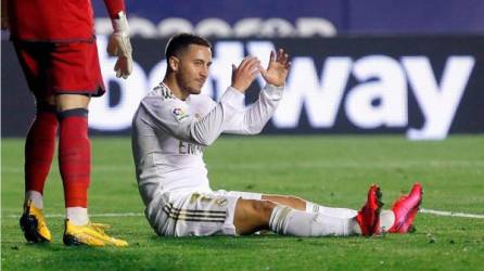 Eden Hazard se lesionó en la visita del Real Madrid contra el Levante.