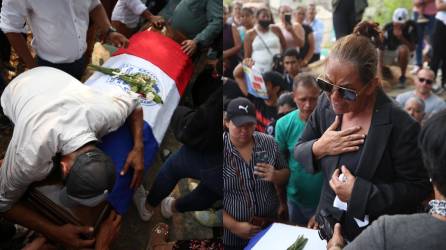 En medio del llanto y dolor, familiares y amistades le dieron el último adiós al exportero hondureño Elmer Canales, quien falleció el viernes en horas de la mañana en su natal Comayagua.