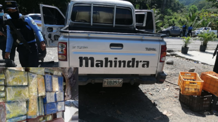 Imagen del vehículo que transportaba la supuesta drogra.