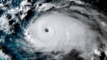 Imagen de archivo de un huracán en el Atlántico.
