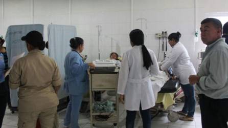 Los siete afectados por el rayo fueron trasladados al hospital Juan Manuel Gálvez de Gracias.