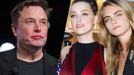 Elon Musk está siendo señalado de haber tenido un trío con Amber Heard y Cara Delevingne.