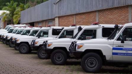 Imagen de las ambulancias destinadas a los centros asistenciales públicos del país.