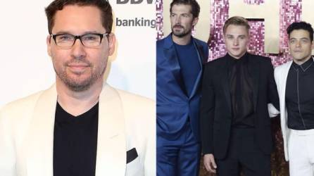 Collage de fotos de Bryan Singer (i) y parte del elenco de Bohemian Rhapsody.