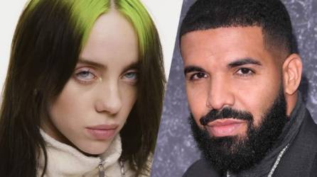 Billie Eilish y Drake están en la lista de lista de los más escuchados en Spotify.
