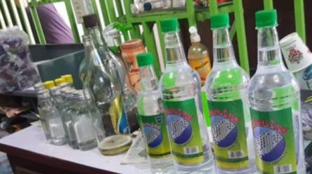 El alcohol adulterado también causó conmoción en Honduras.