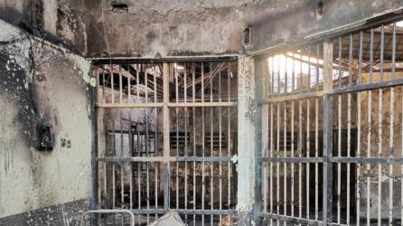 Imagen de la prisión en Tangerang después de que un incendio mató a más de 40 reclusos.