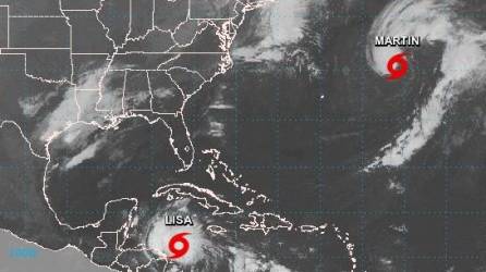 En el primer día del último mes de la temporada ciclónica en el Atlántico, está también activa la tormenta tropical Lisa, que pasará este martes al sur de las islas Caimán y el miércoles estará cerca de Honduras.