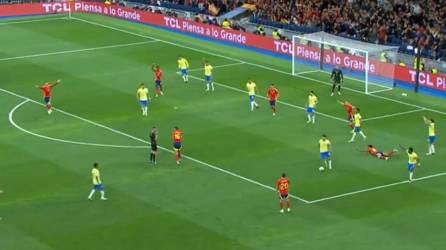 España vs Brasil: Polémico penal a Yamal en el Santiago Bernabéu