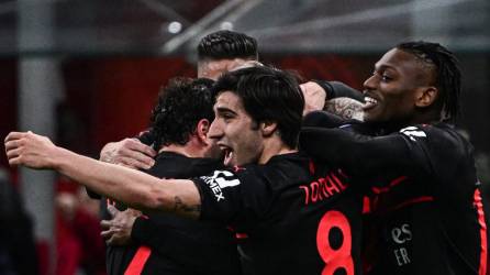 El Milan logró un apretado triunfo como local ante Empoli. Foto AFP.