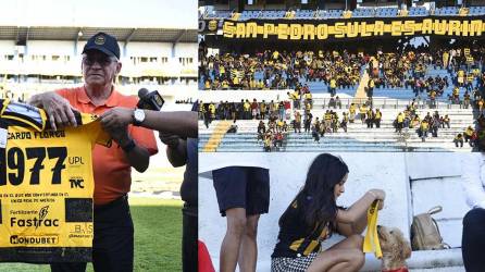 Las imágenes del ambiente del clásico sampedrano entre Real España y Marathón en el estadio Olímpico.