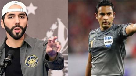 Nayib Bukele lanzó fuertes comentarios sobre el árbitro hondureño Said Martínez.