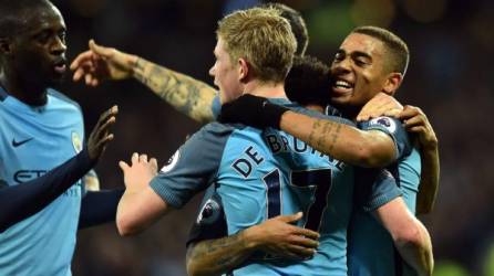 El Manchester City goleó de visita al West Ham en la Premier League. Foto AFP