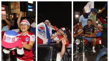 Estas fueron las mejores imágenes de festejo de los olimpistas en Tegucgalpa tras conseguir el título número 36 ante el Olancho FC.