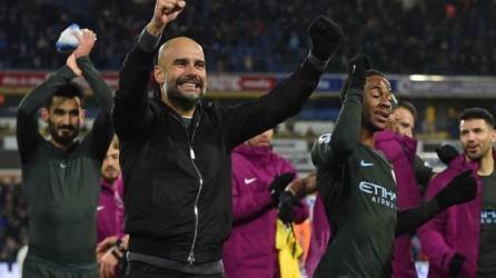 Pep Guardiola logró el título de Premier League con el Manchester City.