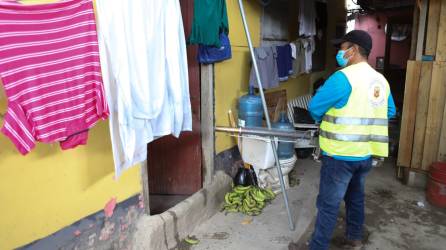 Los equipos de la alcaldía sampedrana salen semanalmente a fumigar, pero en toda la ciudad se encuentran recipientes donde el zancudo se reproduce. Autoridades se reunieron de emergencia. Fotos: H. Cantarero, F. Muñoz y M. Valenzuela