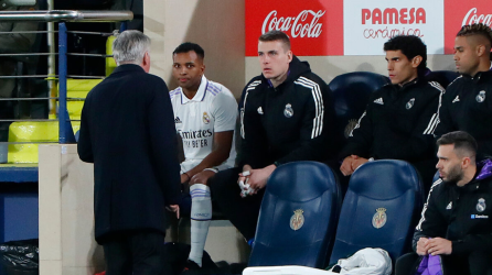 Rodrygo se mostró disgustado tras ser sustituido en el encuentro de octavos de final de la Copa del Rey.