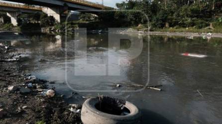 Los cauces de los ríos sampedranos se han convertido en basureros clandestinos a vista y paciencia de las autoridades. Fotos La Prensa. Yoseph Amaya.