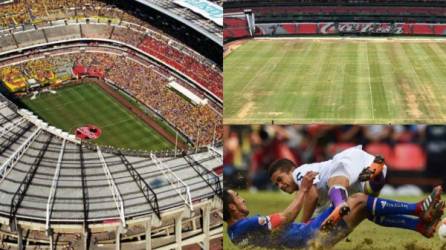 Para esta temporada, el estadio Azteca luce en pésimas condiciones por lo que luce totalmente diferente y ha causado enfado en muchos aficionados mexicanos.