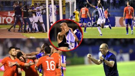 Las imágenes que dejó el partido amistoso que ganó Honduras (2-1) contra Chile en el estadio Olímpico.