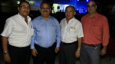 Pablo Barahona, Manuel de Jesús Turcios, Moisés Torres y José Interiano.