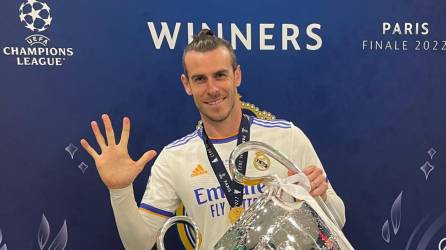 Gareth Bale conquistó cinco Champions League con el Real Madrid.