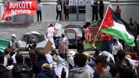 Manifestaciones propalestinas en los principales campus universitarios de Estados Unidos.