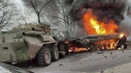 Los militares ucranianos se enfrentan a las tropas rusas en la zona de exclusión de Chernóbil.