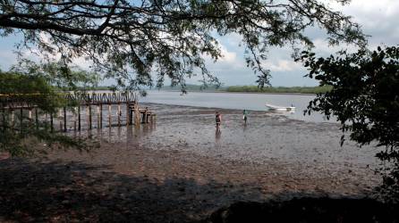 Uno muelles ubicado en zona costera de “Los Zorros” en el Golfo de Fonseca.