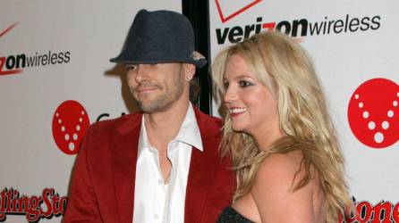 Kevin Federline en una foto de archivo con su ex esposa, Britney Spears.