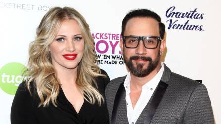 Aj McLean y su esposa Rachel.