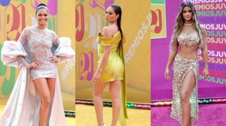 Kiara Liz, Sirey Morán y Clarissa de Molina son algunas de las famosas que han arribado a la alfombra de los Premios Juventud, que se celebran esta noche en San Juan, Puerto Rico.