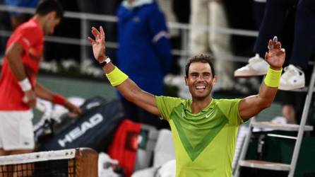 Rafa Nadal y su emoción tras avanzar a semifinales.