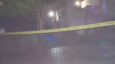 Casa donde fueron asesinadas las tres personas.