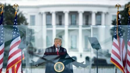 Trump congregó a miles de sus seguidores en Washington D.C. para protestar contra el supuesto fraude electoral./AFP.