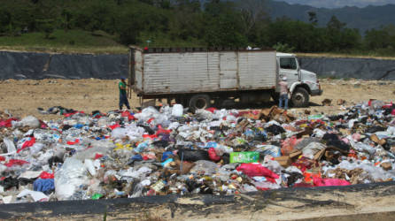 El relleno sanitario de Potretillos, según las autoridades de la Unidad Municipal Ambiental, es único en el Valle de Sula.
