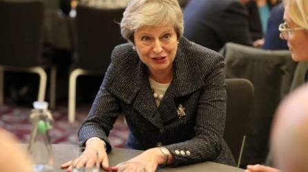 La primera ministra británica Theresa May. AFP