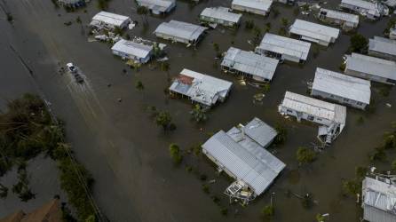 Muchas viviendas en el estado de la Florida quedaron llenas de agua.