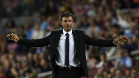 El técnico del Barcelona, Luis Enrique se mostró contento por el triunfo 6-0 ante Granada.