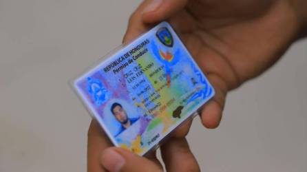 Una licencia de conducir de un ciudadano hondureño en una fotografía de archivo.