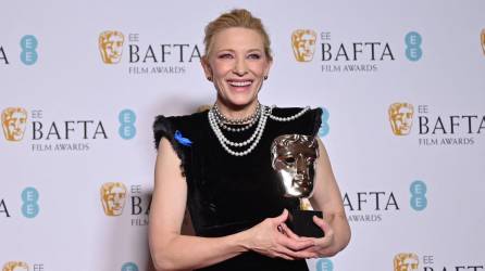 La australiana Cate Blanchett fue la ganadora del premio a mejor actriz principal por su papel en “Tar”.