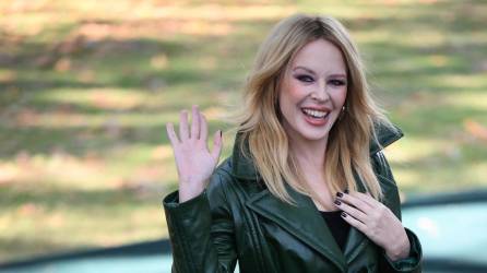 La cantante Kylie Minogue.