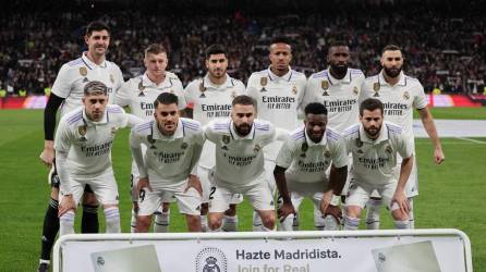 El 11 titular del Real Madrid que empató 1-1 el pasado sábado en el derbi frente al Atlético.