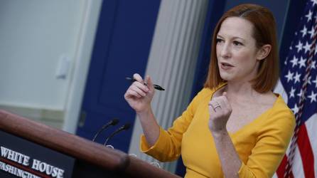 La portavoz de Biden, Jen Psaki, también fue sancionada por Rusia.